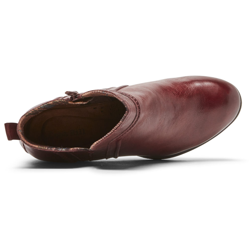 Rockport Stövlar Dam Vinröda - Cobb Hill Anisa V-Cut - SZIBM1458